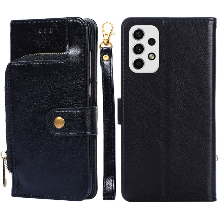 For Samsung Galaxy A23 5G Zipper Bag Leather Phone Case