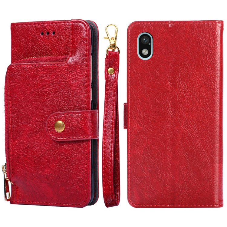 For Sony Xperia Ace III Zipper Bag Leather Phone Case