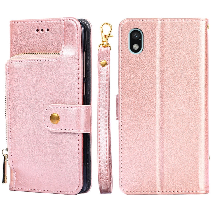 For Sony Xperia Ace III Zipper Bag Leather Phone Case
