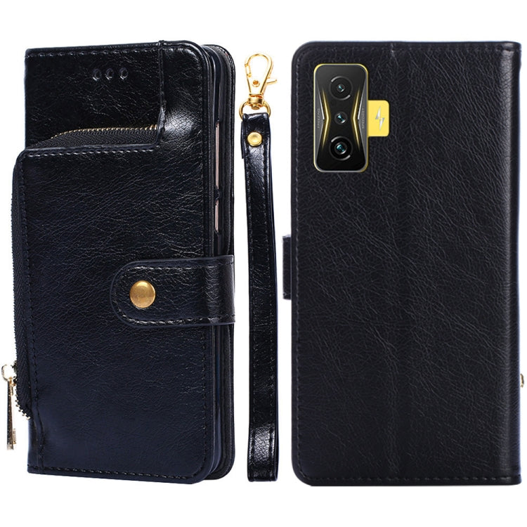 For Xiaomi Redmi K50 Gaming/Poco F4 GT Zipper Bag Leather Phone Case