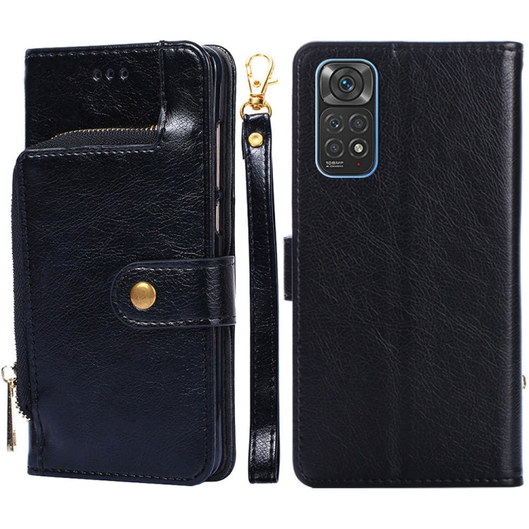 For Xiaomi Redmi Note 11 Global/Redmi Note 11S Zipper Bag Leather Phone Case