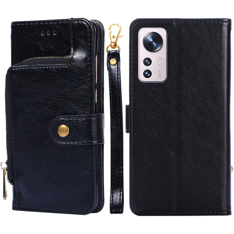 For Xiaomi 12 Pro Zipper Bag Leather Phone Case