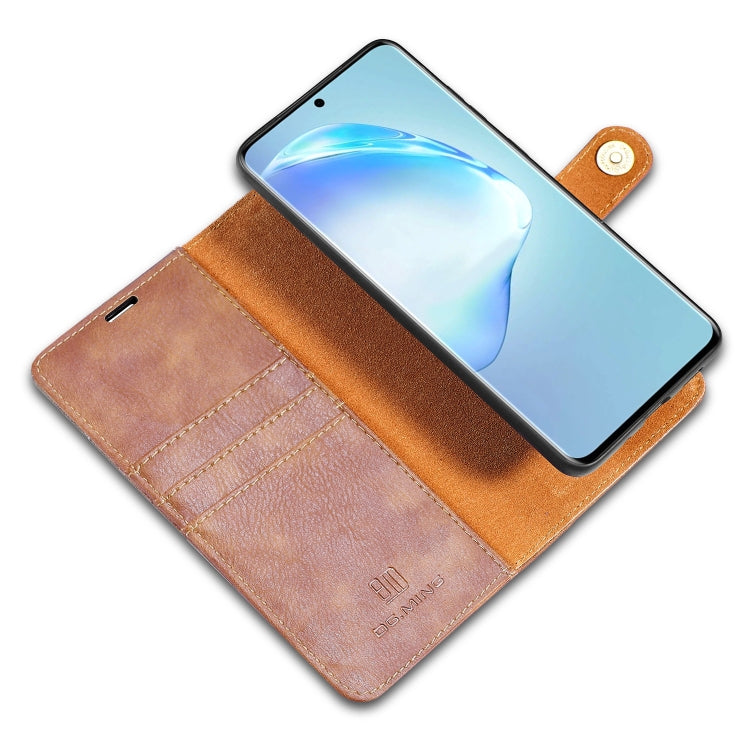 For Galaxy S20 DG.MING Crazy Horse Texture Flip Detachable Magnetic Leather Case with Holder & Card Slots & Wallet