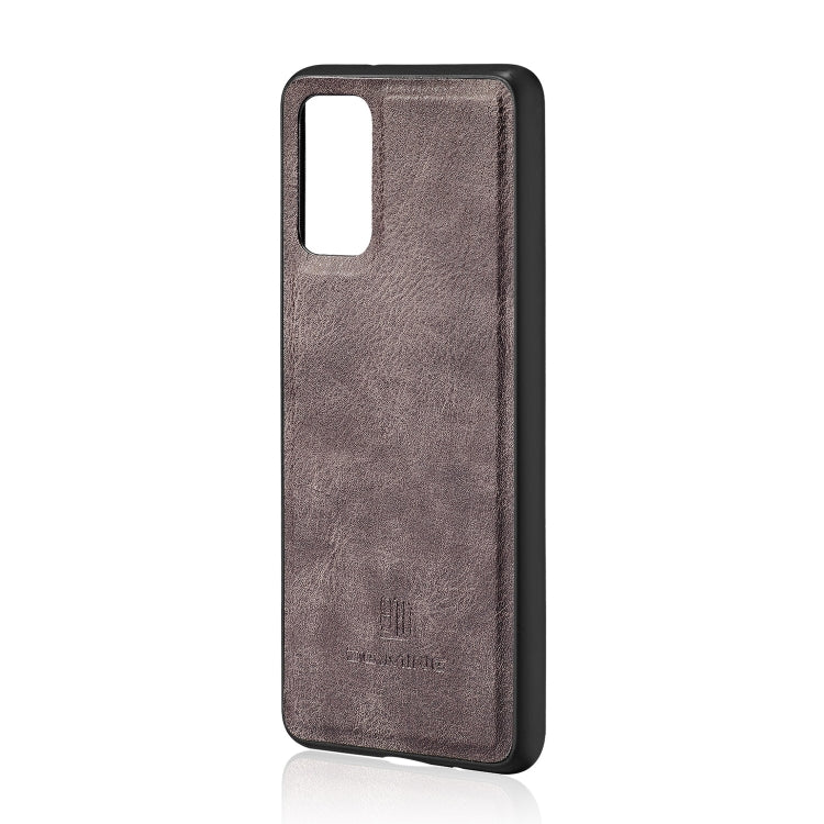 For Galaxy S20 DG.MING Crazy Horse Texture Flip Detachable Magnetic Leather Case with Holder & Card Slots & Wallet