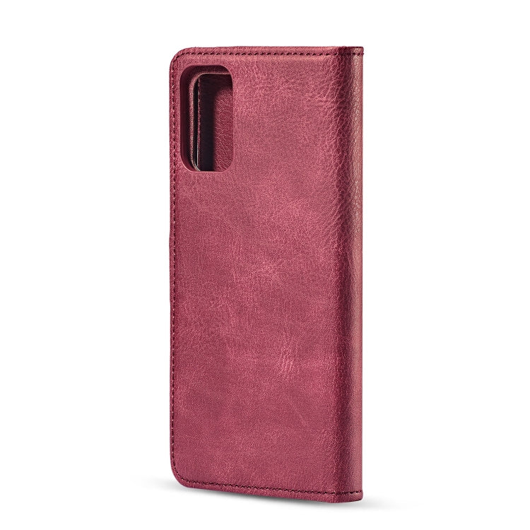 For Galaxy S20 DG.MING Crazy Horse Texture Flip Detachable Magnetic Leather Case with Holder & Card Slots & Wallet