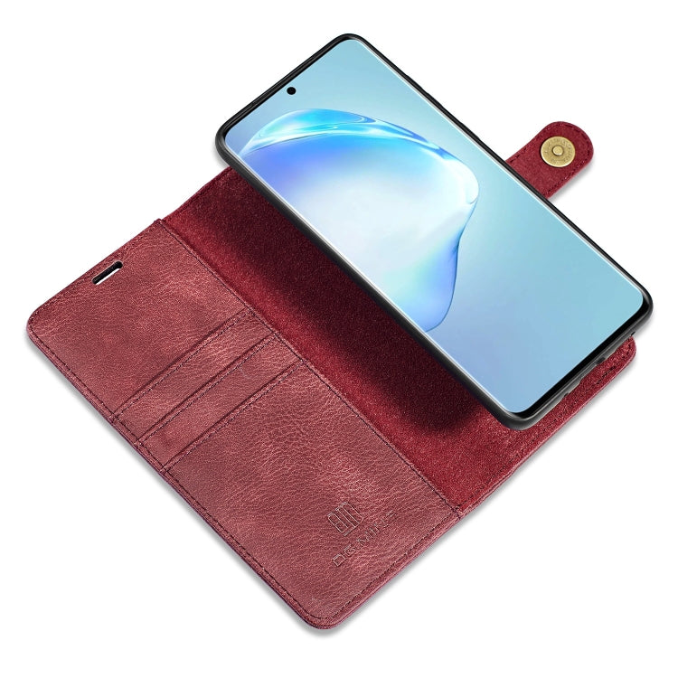 For Galaxy S20 DG.MING Crazy Horse Texture Flip Detachable Magnetic Leather Case with Holder & Card Slots & Wallet