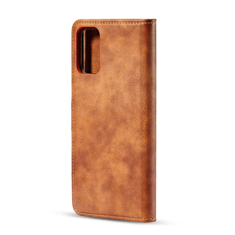 For Galaxy S20+ DG.MING Crazy Horse Texture Flip Detachable Magnetic Leather Case with Holder & Card Slots & Wallet