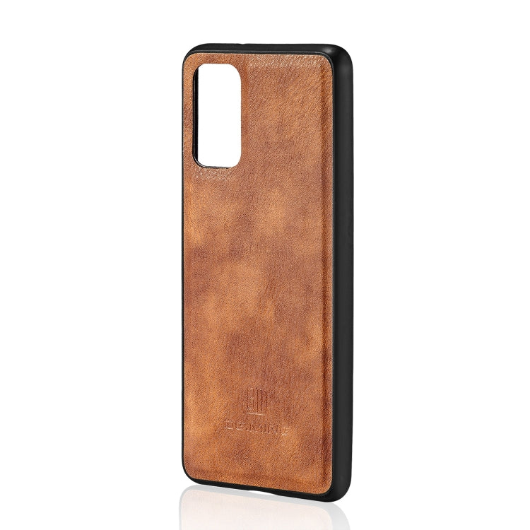 For Galaxy S20+ DG.MING Crazy Horse Texture Flip Detachable Magnetic Leather Case with Holder & Card Slots & Wallet