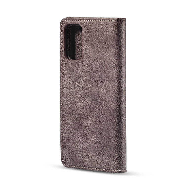 For Galaxy S20+ DG.MING Crazy Horse Texture Flip Detachable Magnetic Leather Case with Holder & Card Slots & Wallet