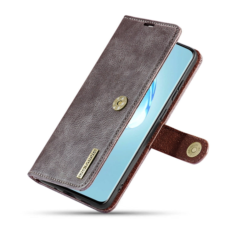 For Galaxy S20+ DG.MING Crazy Horse Texture Flip Detachable Magnetic Leather Case with Holder & Card Slots & Wallet