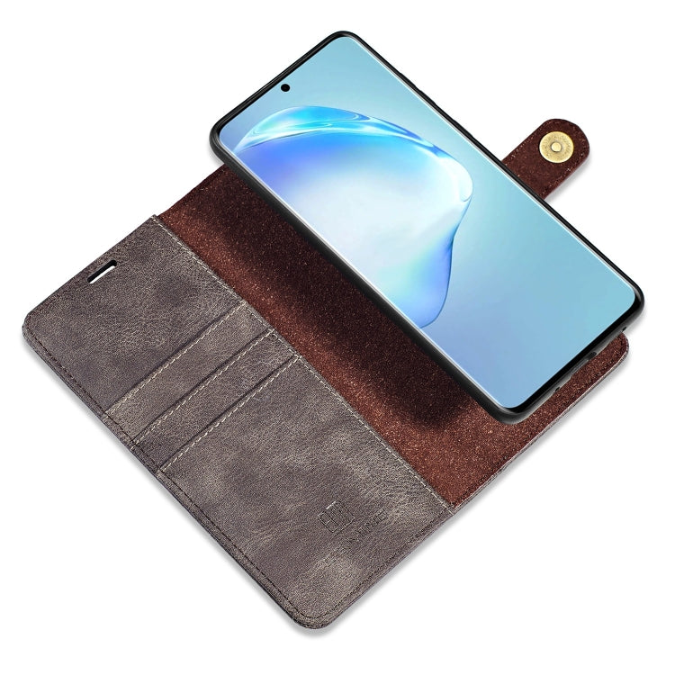 For Galaxy S20+ DG.MING Crazy Horse Texture Flip Detachable Magnetic Leather Case with Holder & Card Slots & Wallet