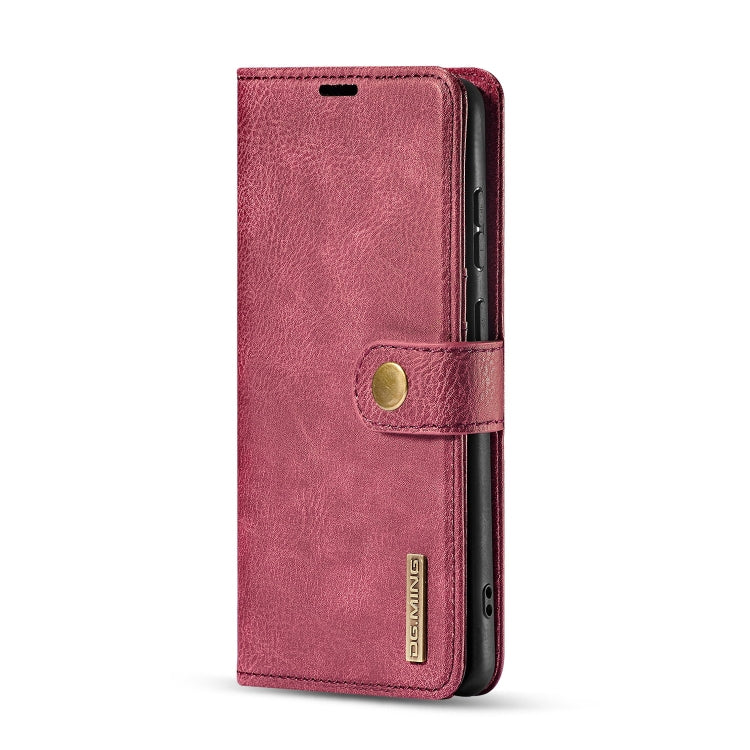 For Galaxy S20+ DG.MING Crazy Horse Texture Flip Detachable Magnetic Leather Case with Holder & Card Slots & Wallet