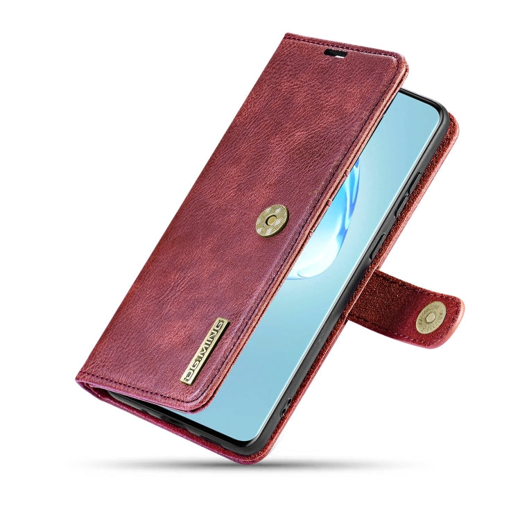 For Galaxy S20+ DG.MING Crazy Horse Texture Flip Detachable Magnetic Leather Case with Holder & Card Slots & Wallet