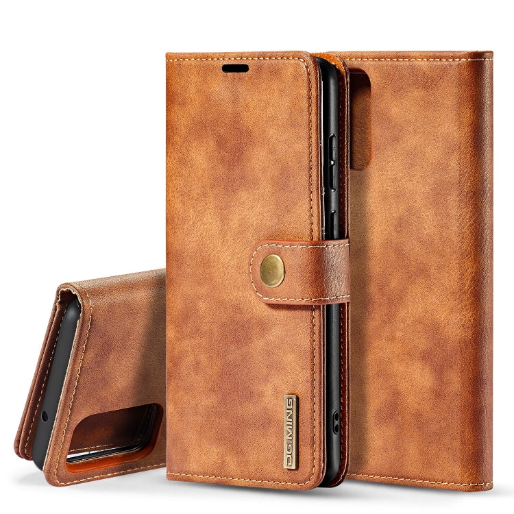 For Galaxy S20 Ultra DG.MING Crazy Horse Texture Flip Detachable Magnetic Leather Case with Holder & Card Slots & Wallet