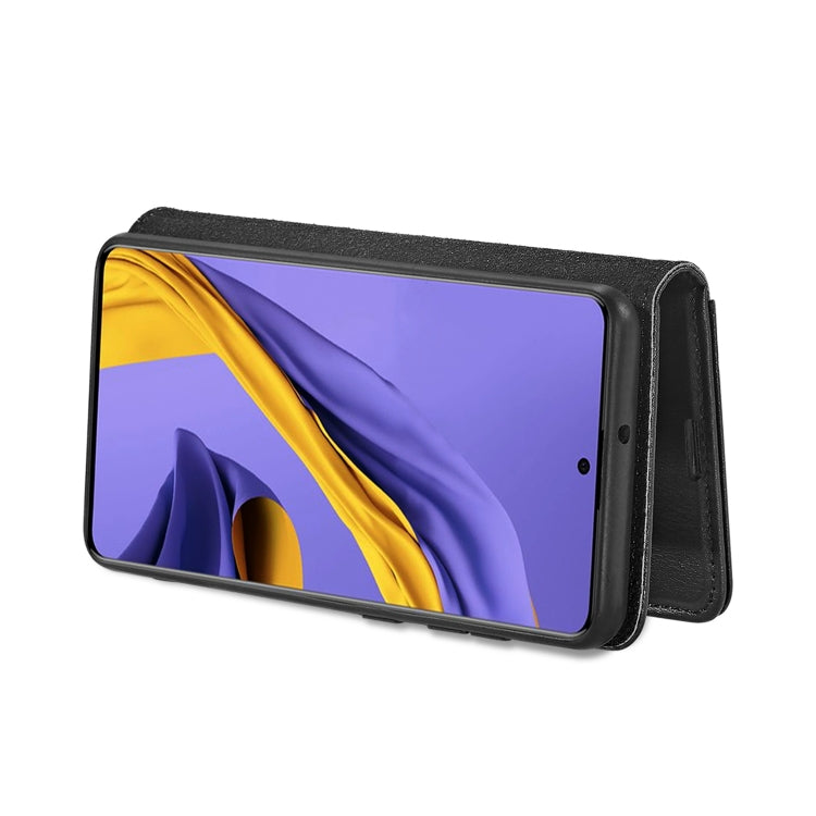 For Galaxy A51 DG.MING Crazy Horse Texture Flip Detachable Magnetic Leather Case with Holder & Card Slots & Wallet