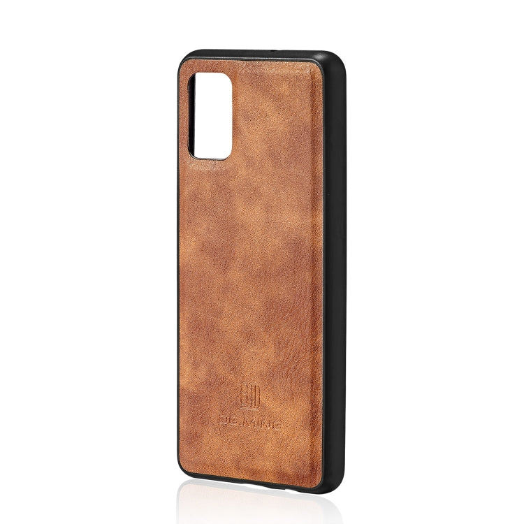 For Galaxy A51 DG.MING Crazy Horse Texture Flip Detachable Magnetic Leather Case with Holder & Card Slots & Wallet