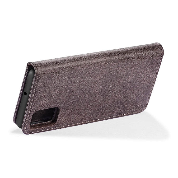 For Galaxy A51 DG.MING Crazy Horse Texture Flip Detachable Magnetic Leather Case with Holder & Card Slots & Wallet