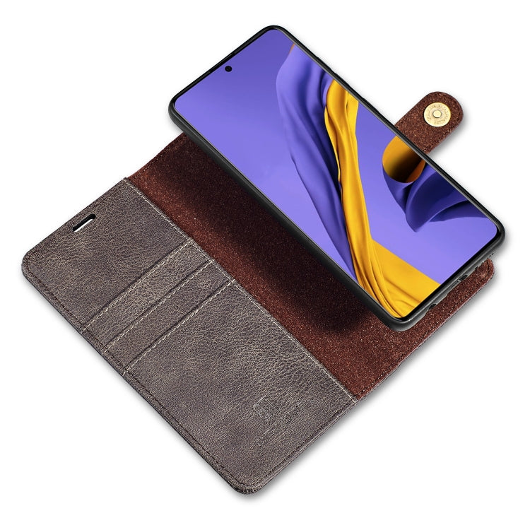For Galaxy A51 DG.MING Crazy Horse Texture Flip Detachable Magnetic Leather Case with Holder & Card Slots & Wallet