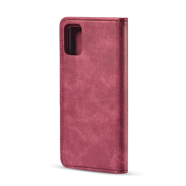 For Galaxy A51 DG.MING Crazy Horse Texture Flip Detachable Magnetic Leather Case with Holder & Card Slots & Wallet