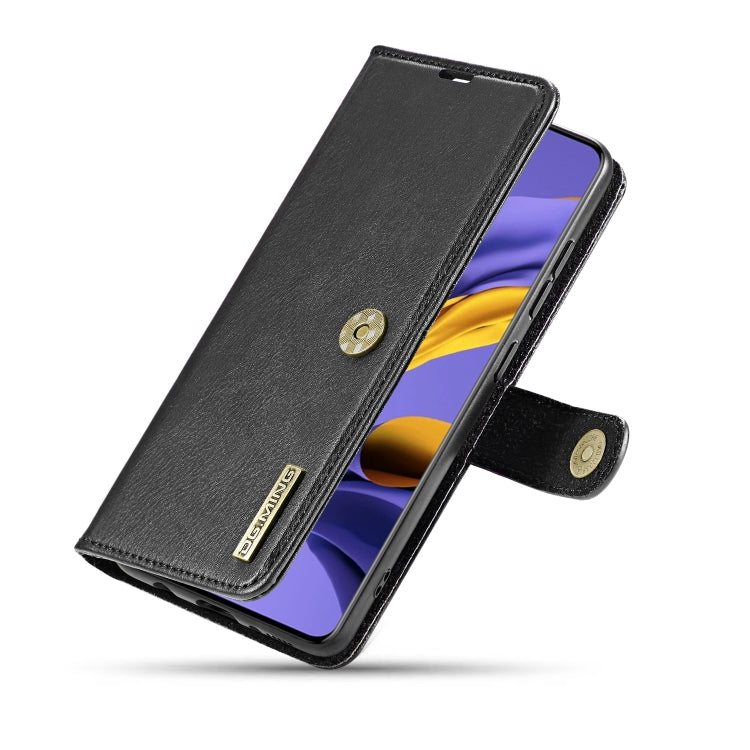 For Galaxy A71 DG.MING Crazy Horse Texture Flip Detachable Magnetic Leather Case with Holder & Card Slots & Wallet