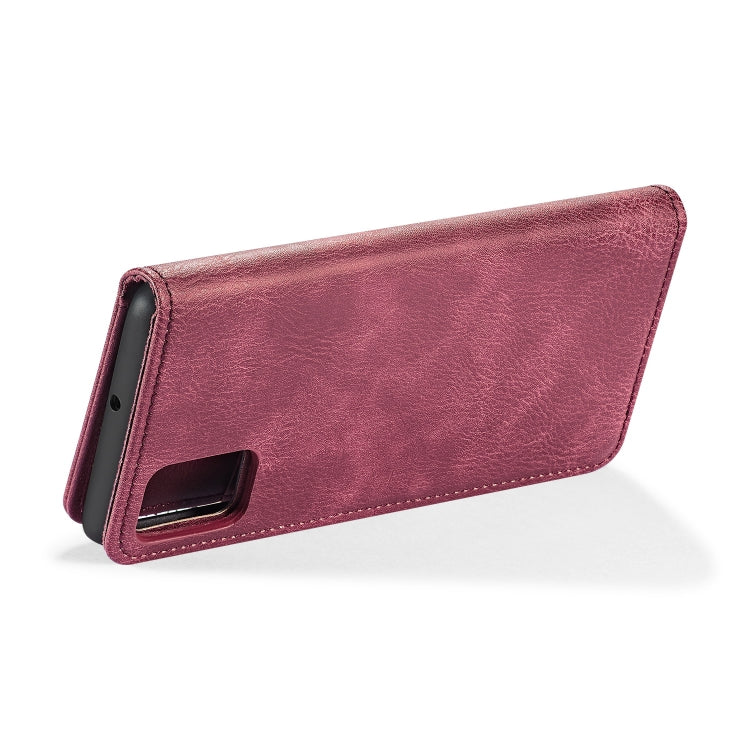 For Galaxy A71 DG.MING Crazy Horse Texture Flip Detachable Magnetic Leather Case with Holder & Card Slots & Wallet