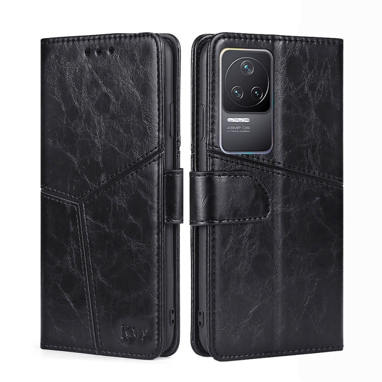 For Xiaomi Redmi K50 / K50 Pro Geometric Stitching Horizontal Flip Leather Phone Case