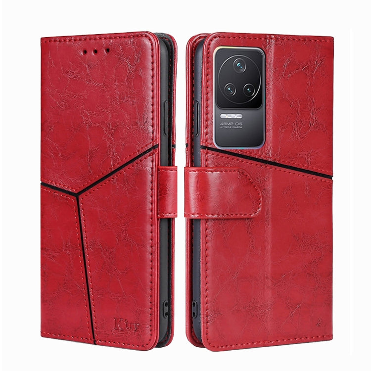 For Xiaomi Redmi K50 / K50 Pro Geometric Stitching Horizontal Flip Leather Phone Case