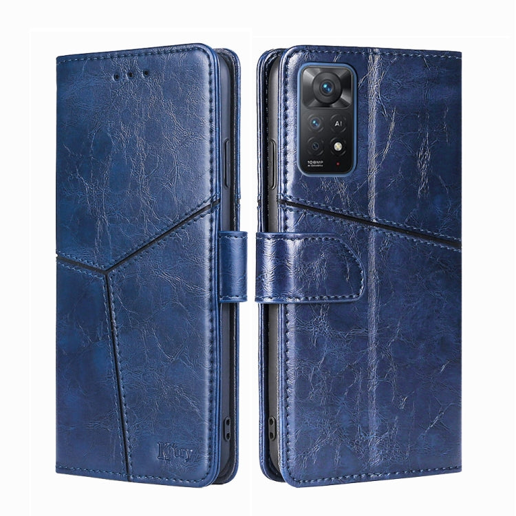 For Xiaomi Redmi Note11 Pro 4G / 5G Geometric Stitching Horizontal Flip Leather Phone Case