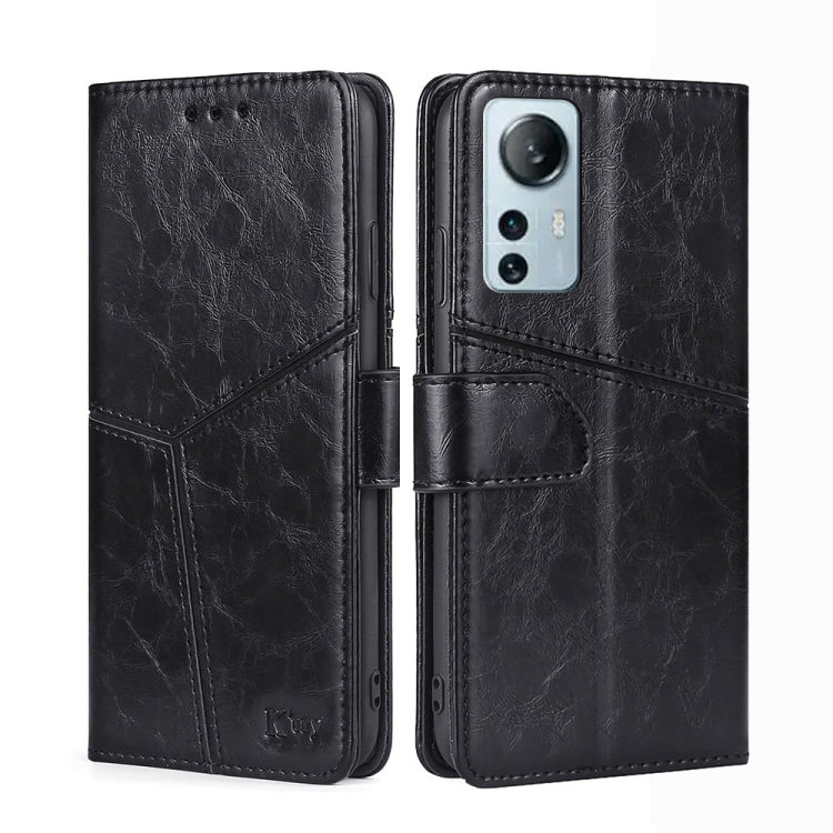 For Xiaomi 12 Lite Geometric Stitching Horizontal Flip Leather Phone Case