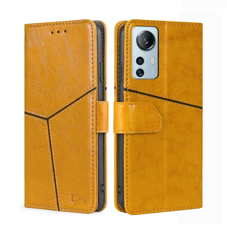 For Xiaomi 12 Lite Geometric Stitching Horizontal Flip Leather Phone Case