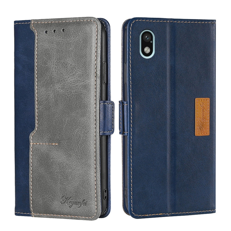 For Sony Xperia ACE III Contrast Color Side Buckle Leather Phone Case