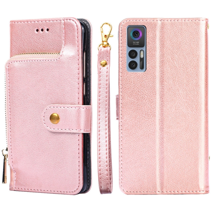 For TCL 30 5G/30 + 5G Zipper Bag Leather Phone Case