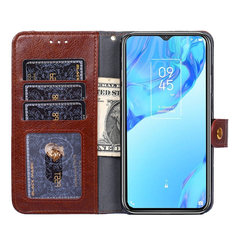 For alcatel  Axel/Lumos Zipper Bag Leather Phone Case