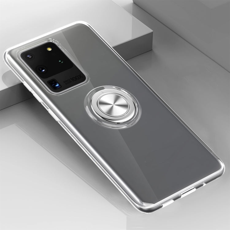 For Galaxy S20 Ultra Ultra-thin TPU Protective Case with 360 Degree Rotation Holder
