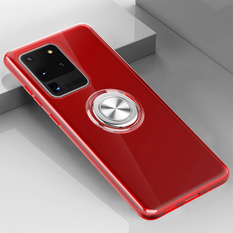 For Galaxy S20 Ultra Ultra-thin TPU Protective Case with 360 Degree Rotation Holder