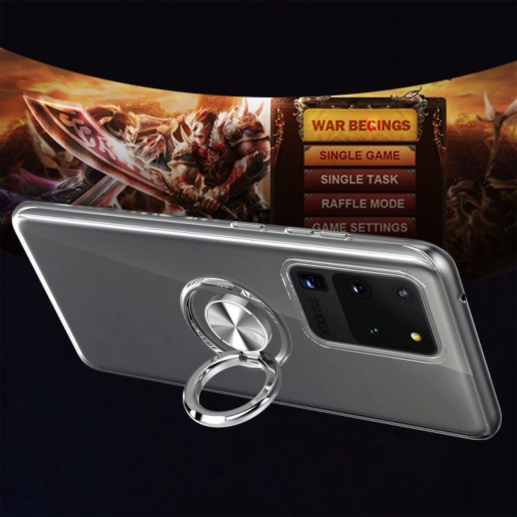 For Galaxy S20 Ultra Ultra-thin TPU Protective Case with 360 Degree Rotation Holder