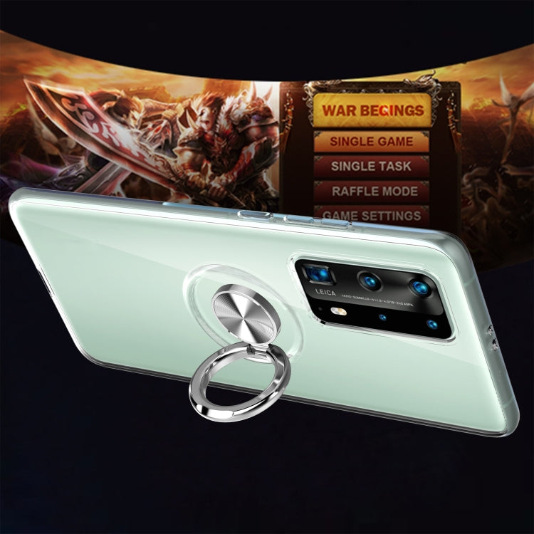 For Huawei P40 Pro Ultra-thin TPU Protective Case with 360 Degree Rotation Holder