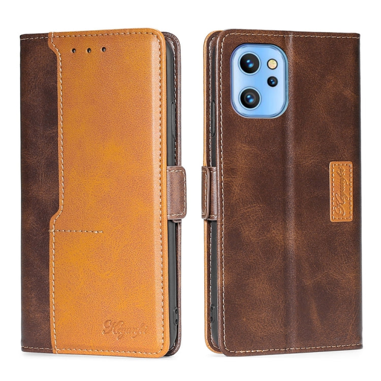 For UMIDIGI A13/A13 Pro/A13S Contrast Color Side Buckle Leather Phone Case