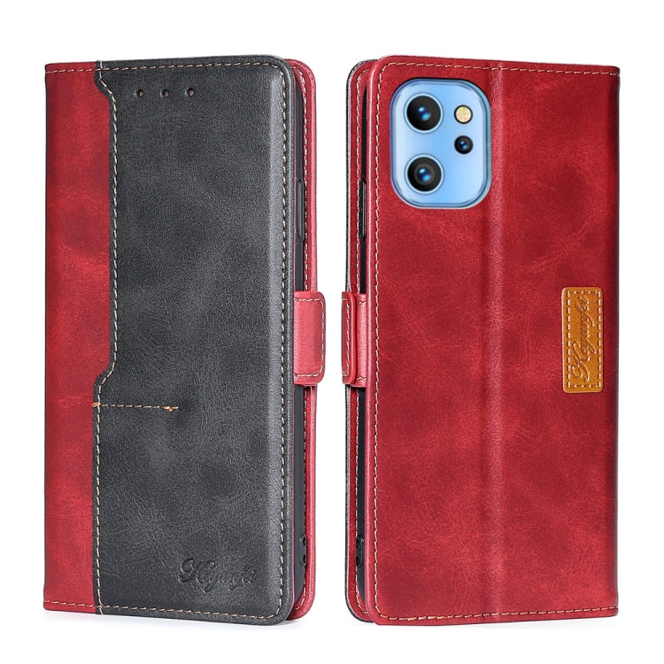 For UMIDIGI A13/A13 Pro/A13S Contrast Color Side Buckle Leather Phone Case