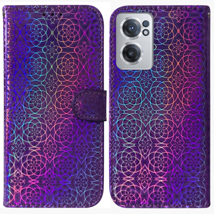 For OnePlus Nord CE 2 5G Colorful Magnetic Buckle Leather Phone Case