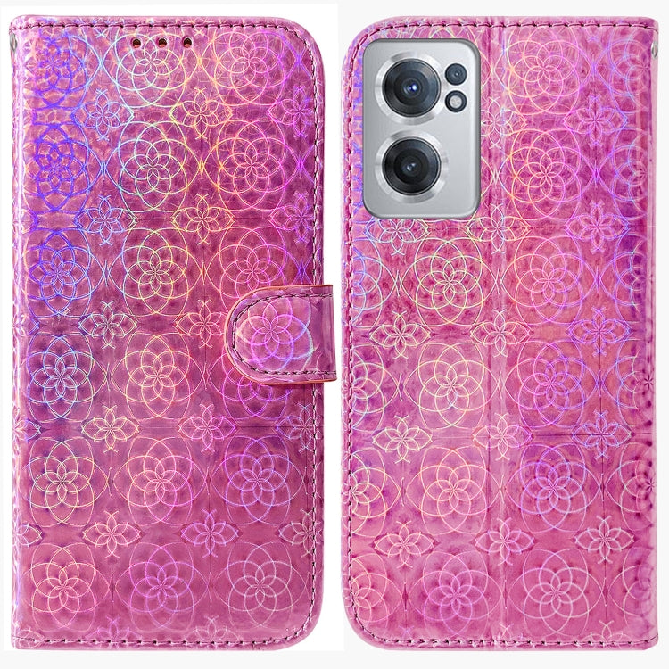 For OnePlus Nord CE 2 5G Colorful Magnetic Buckle Leather Phone Case