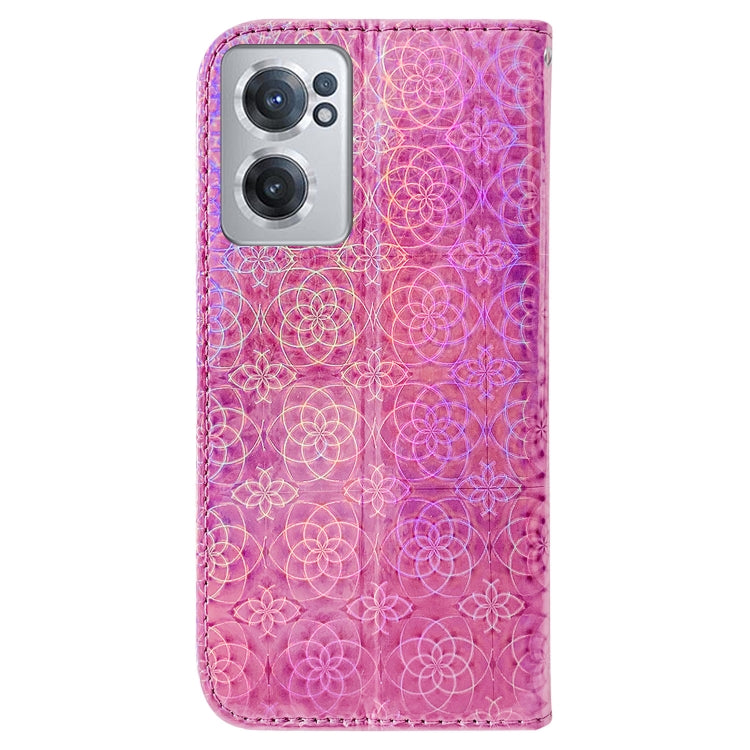 For OnePlus Nord CE 2 5G Colorful Magnetic Buckle Leather Phone Case