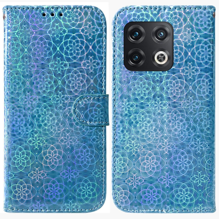 For OnePlus 10 Pro 5G Colorful Magnetic Buckle Leather Phone Case