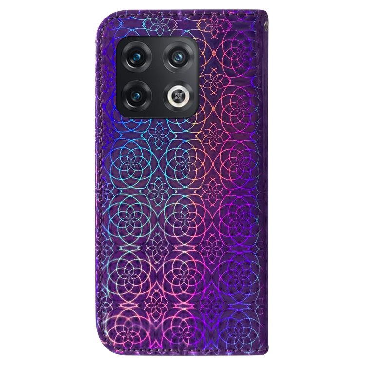 For OnePlus 10 Pro 5G Colorful Magnetic Buckle Leather Phone Case