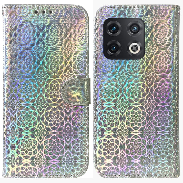 For OnePlus 10 Pro 5G Colorful Magnetic Buckle Leather Phone Case