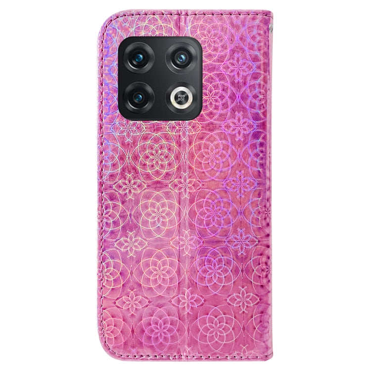For OnePlus 10 Pro 5G Colorful Magnetic Buckle Leather Phone Case