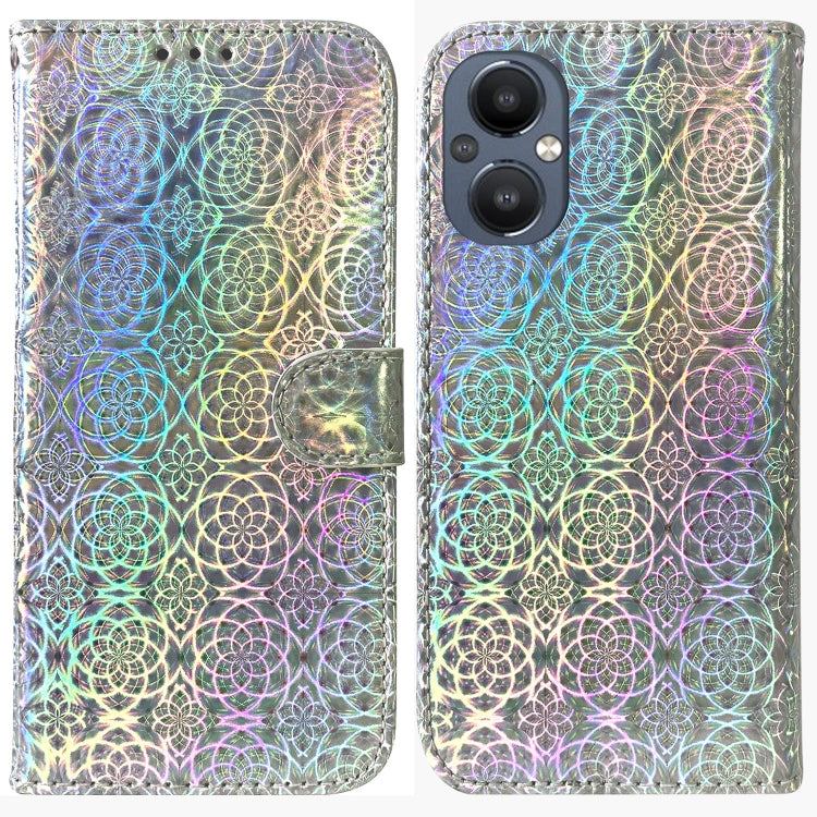 For OnePlus Nord N20 5G Colorful Magnetic Buckle Leather Phone Case