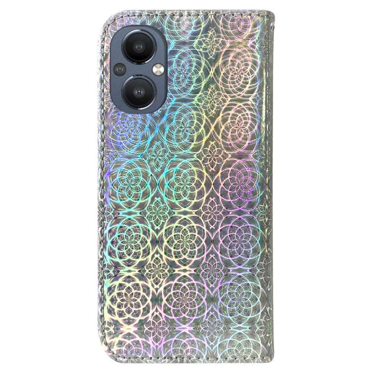 For OnePlus Nord N20 5G Colorful Magnetic Buckle Leather Phone Case