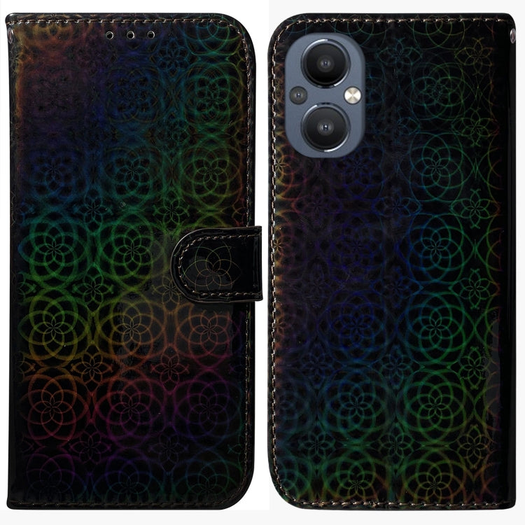 For OnePlus Nord N20 5G Colorful Magnetic Buckle Leather Phone Case