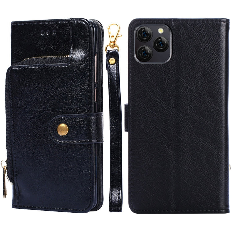 For Blackview A95 Zipper Bag Leather Phone Case